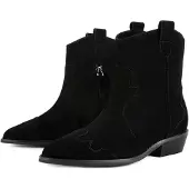 L37 HANDMADE SHOES Ankelstøvler 'WALK BETWEEN STARS' sort