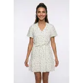 Vero Moda Sommerkjole 'VMTRINE' navy / lyseblå / oliven / hvid