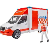 BRUDER Mercedes-Benz Sprinter Ambulance med chauffør legetøj
