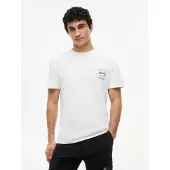 Tommy Hilfiger Bluser & t-shirts 'Signature Logo Peached' hvid