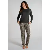 Tom Tailor Pyjamas brun / cappuccino / sort