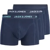 Jack & Jones Boksershorts 'JACCONOR' mørkeblå / jade / hvid