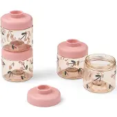 Liewood Dominique barnmadsdåser 100 ml 4-pak Cherry heart-Rosey