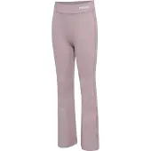 Hummel Leggings - HmlJR - High Rise Flared - Sea Fog - - 4 år (104) - Leggings