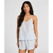 Hunkemoller Pyjamasbukser pastelblå / hvid