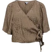 Object Cropped Slå-om Bluse
