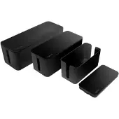 Logilink KAB0077, Kabelboks, Universel, Plast, Sort
