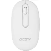 Dicota Wireless Mouse BT/2.4G - Mus - Optisk - 3 knapper - Hvid