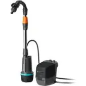 Gardena 14605-55, 90 W, Batteri, 2,1 bar, 2400 l/t, IPX8, Grå, Sort