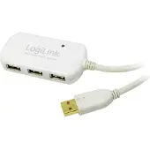 2Direct LogiLink USB 2.0 Hub 4-Port with repeater cable - Hub - 4 x USB 2.0 - desktop