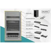 Digitus - Kabinet - vægmonterbar - sort, RAL 9005 - 12U - 10