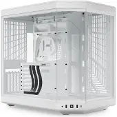 HYTE Y70 - Mid tower - udvidet ATX - sidepanel med vindue (glas) - ingen strømforsyning (ATX) - snehvid - USB/Lyd