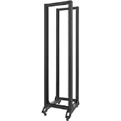Lanberg - Rack åben ramme - 4-pæl - sort - 42U - 19