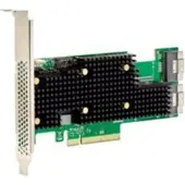 Broadcom eHBA 9620-16i, PCIe, SAS, SATA, Fuld højde/ lav profil, PCIe 4.0, Sort, Grøn, Sølv, 5000000 t