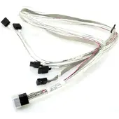 Supermicro - SAS internt kabel - md sidebands - 4 x Mini SAS HD (SFF-8643) (han) til SATA, sidebånd (hun) - 90/90/75/75/75 cm