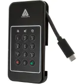 Apricorn Aegis NVX - SSD - krypteret - 2 TB - ekstern (bærbar) - NVMe - USB 3.2 Gen 2 (USB-C stikforbindelse) - 256-bit AES-XTS - TAA-kompatibel