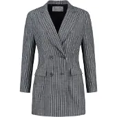 Vulto Blazer 'Pinstripe Double-Breasted Jacket' blå