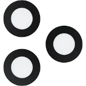 Eglo CONNECT-Z FUEVA-Z indbygningsspot i sort, 3 stk