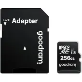 Goodram microSDXC 256GB klasse 10 UHS I adapter