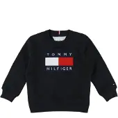 Tommy Hilfiger Sweatshirt - Heritage - Sort - - 10 år (140) - Sweatshirt