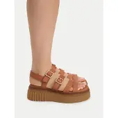 Clarks Dame Evamar Sandaler Med Strop Tan Leather