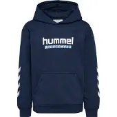 Hummel Hættetrøje - hmlJr Logo Hoodie - Dress Blue - - 11-12 år (146-152) - Hættetrøje