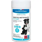 Francodex Plejende vådservietter til hund og kat - 80 stk.