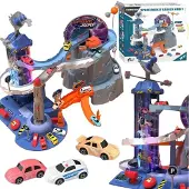 Maksik Race track with cars Space station
