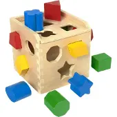 Toys MND Wooden Shape Sorting Cube
