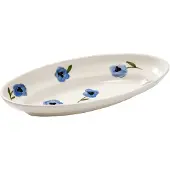 Pick a Poppy Madelen Möllard Pansy serveringsfad Blue, small, 22,5 cm