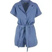 Urban Classics Light Denim Resort Kortærmet Romper