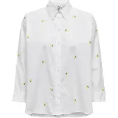 ONLY Bluse 'ONLNew Lina' gul / grøn / hvid