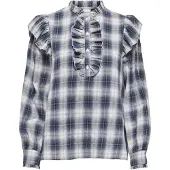 ONLY Bluse 'ONLFiga' natblå / mørkeblå / offwhite