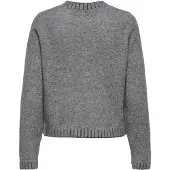 ONLY Pullover 'ONLFINA' grå-meleret
