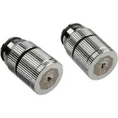 Bitspower Touchaqua vandudløb G1/4 AG - 2 stk sølv