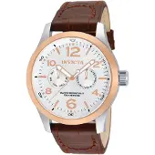 Invicta Herreur 13010 I-Force Sølvfarvet/Læder Ø48 mm