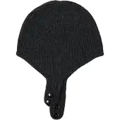 GOBI Cashmere Hue 'Knitted Aviator Cap' antracit