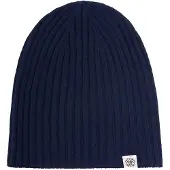 GOBI Cashmere Hue 'Unisex Cashmere Rib Knit Hat' mørkeblå