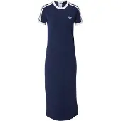 Adidas Originals Kjole '3-Stripes Dress' blå / hvid