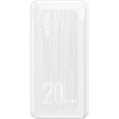 Dudao K12PQ+ powerbank 20000mAh 20Watt hvid