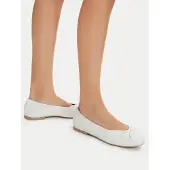 Caprice Ballerina, white, made of Leather, Size 38