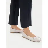 Caprice Ballerina, white, made of Leather, Size 38