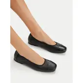 Caprice Ballerina, black, made of Leather, Size 40