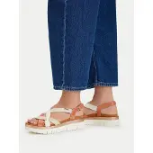 Pikolinos Sandaler 'Palma' chamois / orange / hvid