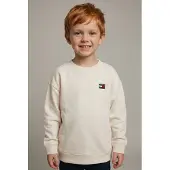 Tommy Hilfiger Sweatshirt - Ancient White - - 6 år (116) - Sweatshirt