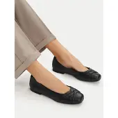 Caprice Ballerina, black, made of Leather, Size 37