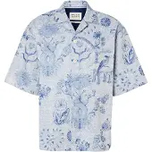 Scotch & Soda Skjorte safir / himmelblå / hvid