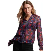 Superdry Studios Chiffon Langærmet Bluse