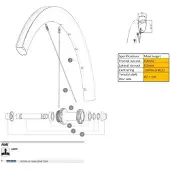 Mavic Cosmic Slr45 23 Racercykel Fælg