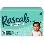 RASCAL AND FRIENDS RASCAL sauskelnės 4 dydis, 10-15kg, 72 vnt., 93145
